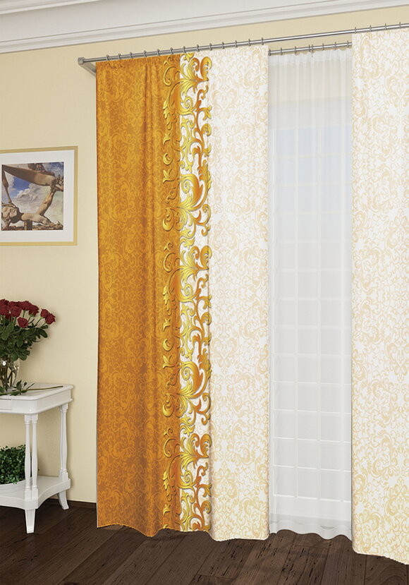 Комплект штор  Шоколадное пралине  шир.  580, рис. 3