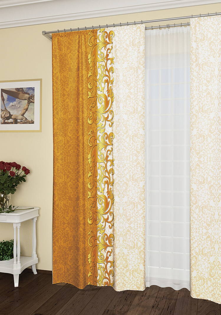 Комплект штор  Шоколадное пралине  шир.  750, рис. 3