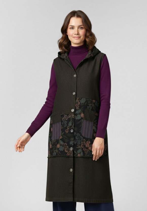 Джинсовый сарафан с капюшоном шир.  580, рис. 4