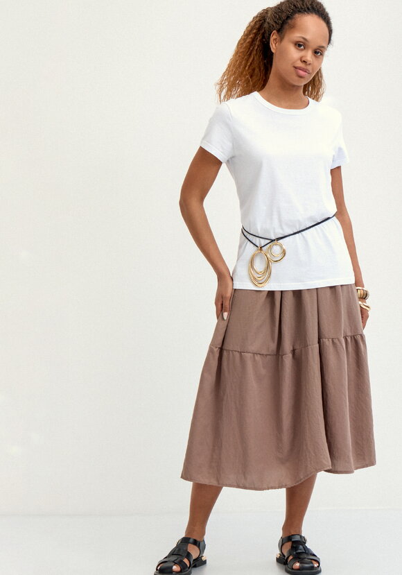 Юбка с ярусами на резинке шир.  580, рис. 6