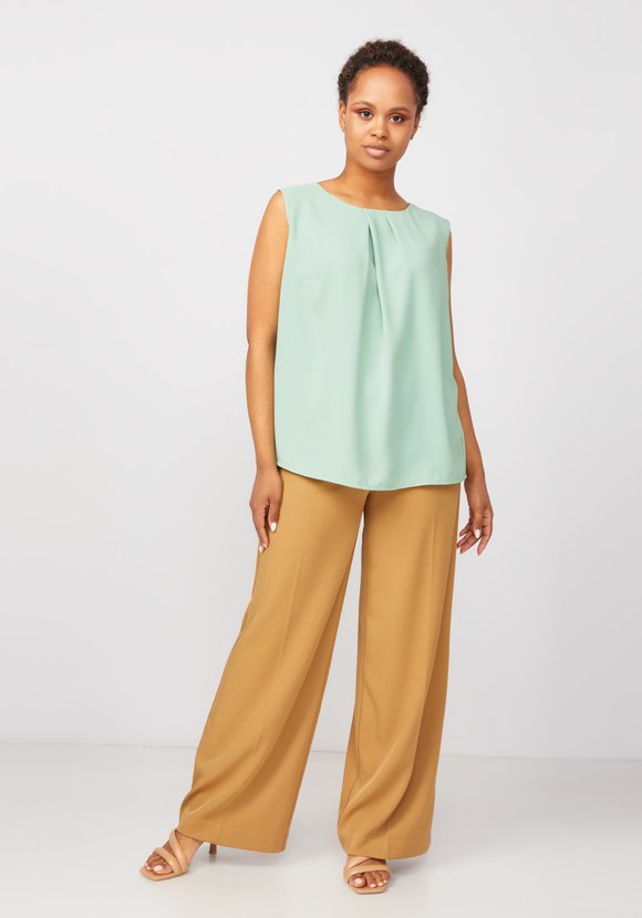 Блуза с декоративными складками Летиция шир.  580, рис. 12