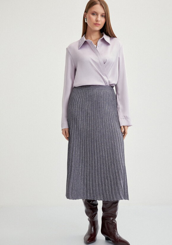 Юбка миди с метанитью шир.  580, рис. 52