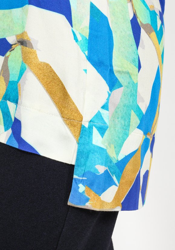 Блуза с принтом и декором шир.  580, рис. 7