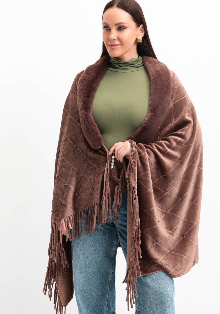 Накидка-палантин с жемчугом и булавкой шир.  750, рис. 22