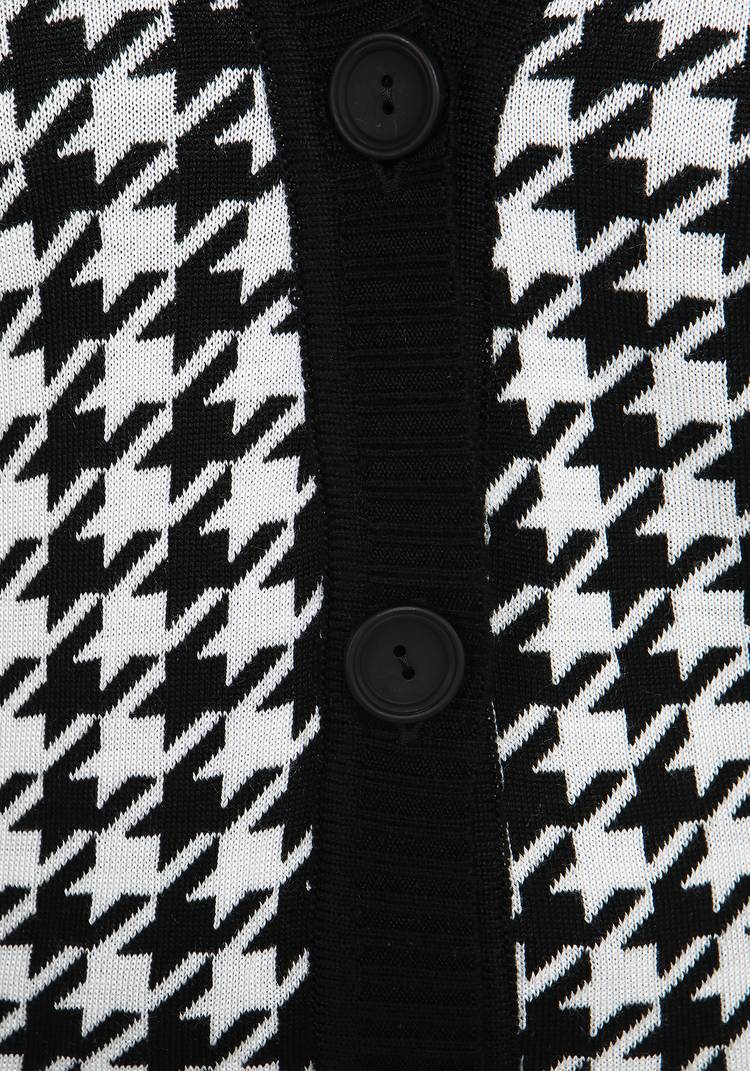 Кардиган на пуговицах в гусиную лапку шир.  750, рис. 12