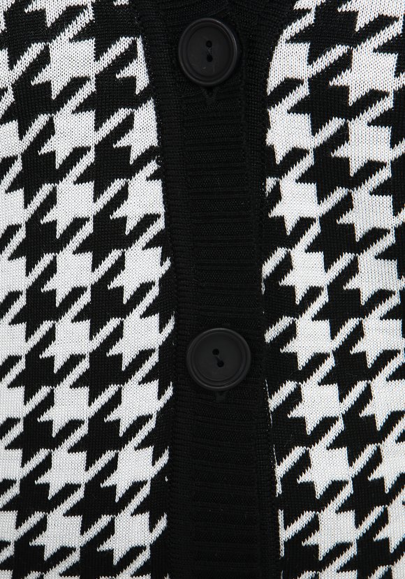 Кардиган на пуговицах в гусиную лапку шир.  580, рис. 12