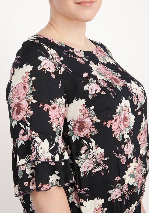 Блуза Яркие тропики шир.  580, рис. 5