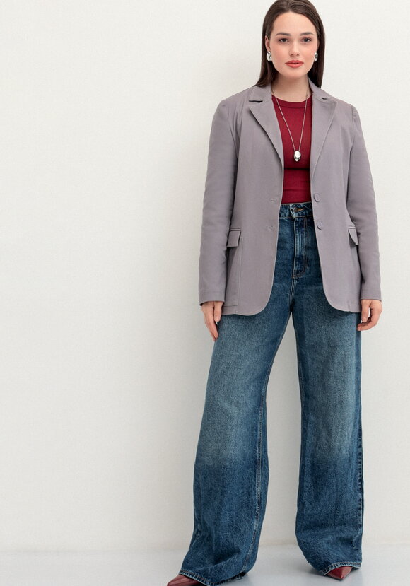 Пиджак из джинсы с карманами шир.  580, рис. 16