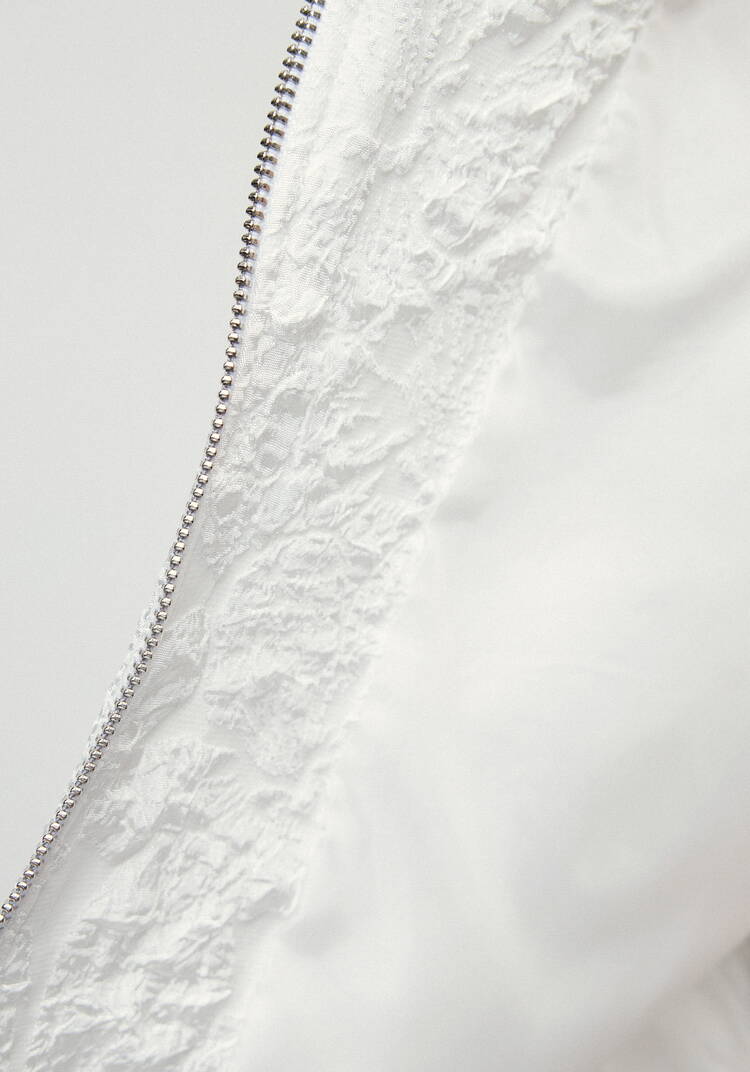 Бомбер из ткани с жаккардовым узором шир.  750, рис. 41