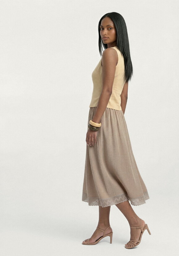 Юбка изо льна Магия кружева шир.  580, рис. 16