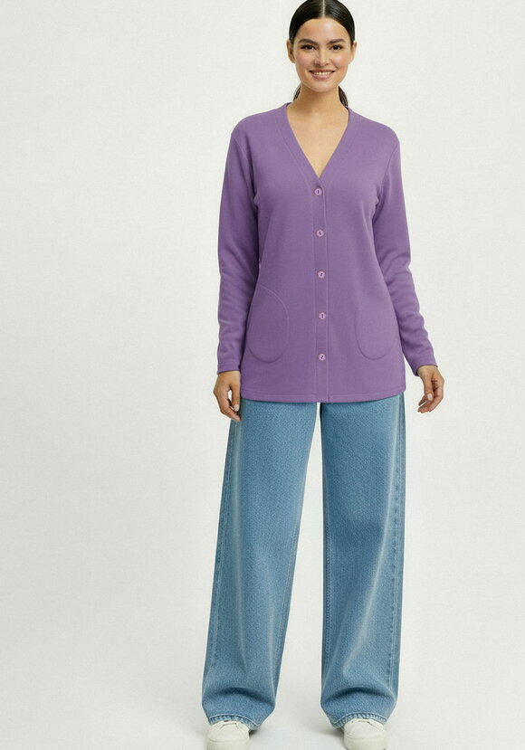 Кардиган на пуговицах утепленный шир.  580, рис. 25