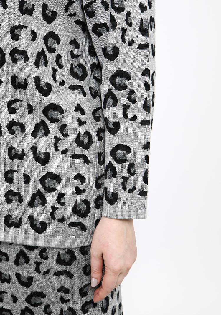 Жакет с леопардовым принтом шир.  750, рис. 12