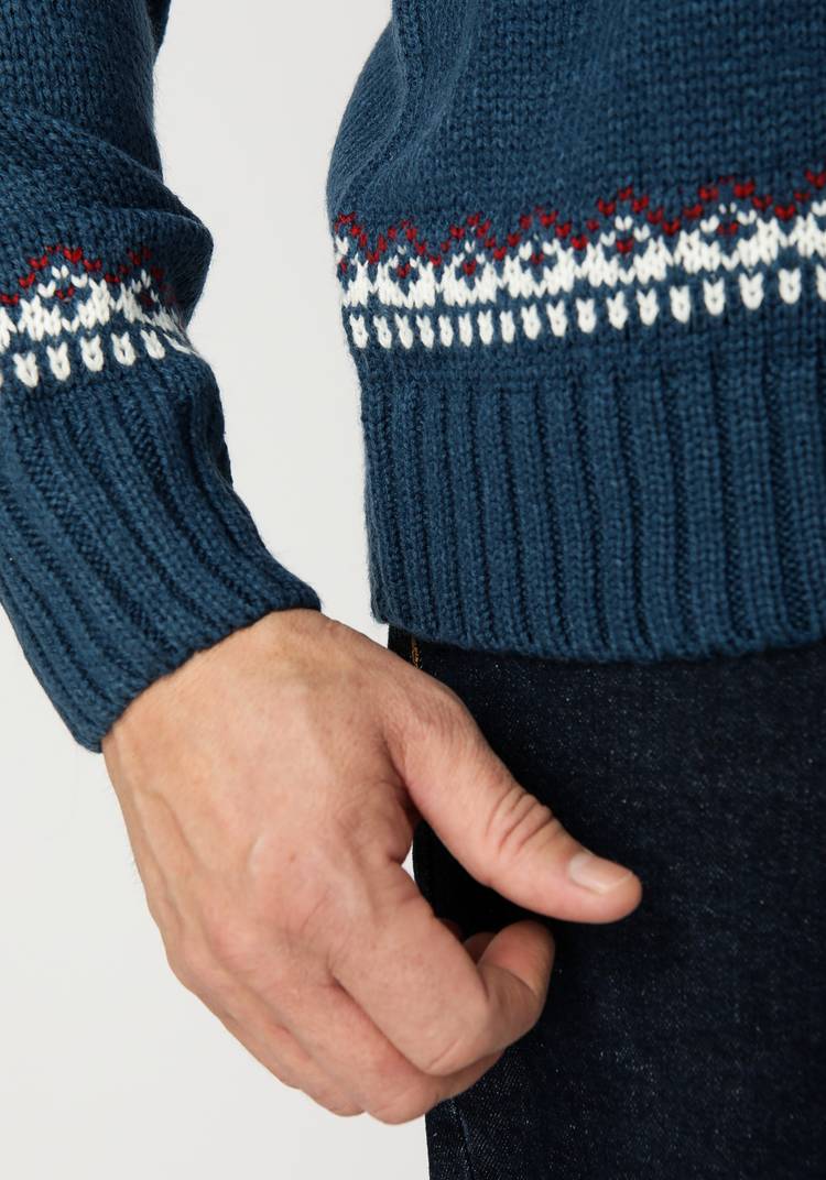 Свитер мужской с жаккардовым узором Мартен шир.  750, рис. 4