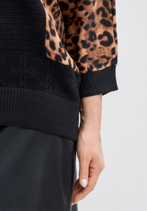 Джемпер Летучая мышь с принтом шир.  580, рис. 6