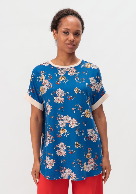 Блуза с цветочным принтом Аманда шир.  580, рис. 19