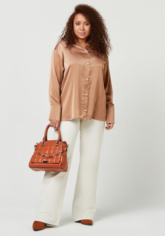 Блуза на пуговицах с широким манжетом шир.  580, рис. 4