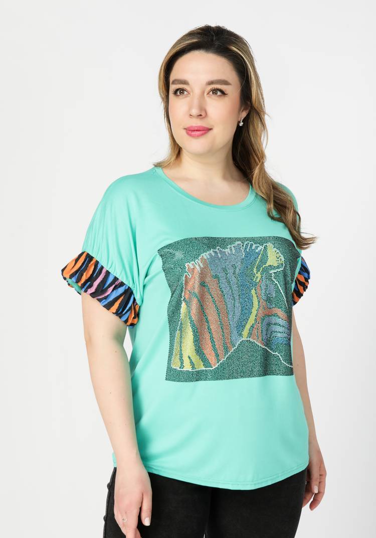 Футболка женская Роза шир.  750, рис. 6