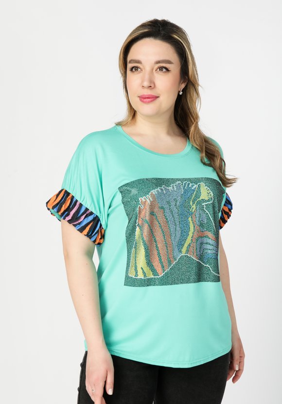 Футболка женская Роза шир.  580, рис. 6