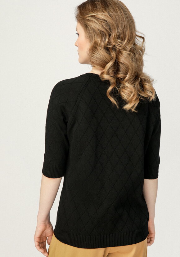 Джемпер с эффектными пуговицами по полочке шир.  580, рис. 3