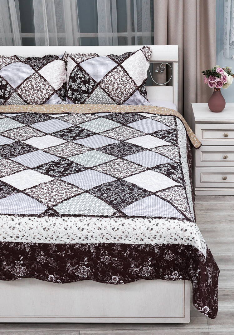 Покрывало с наволочками Печворк шир.  750, рис. 11