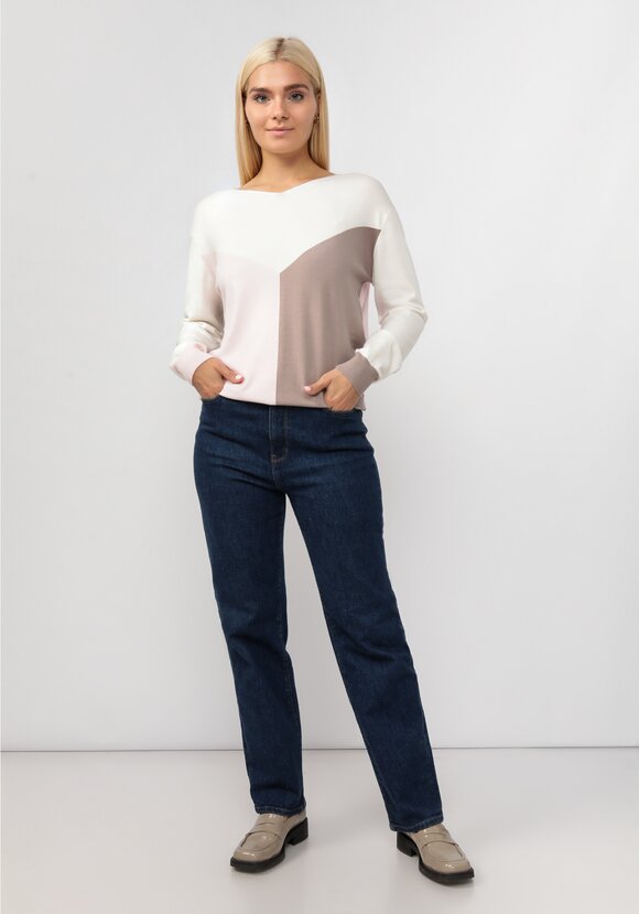 Джемпер вязаный с геометричным рисунком шир.  580, рис. 8