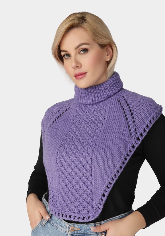 Манишка вязаная шир.  580, рис. 18