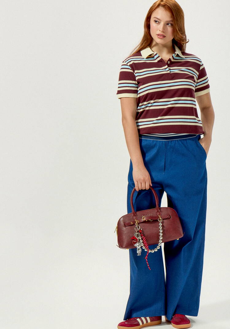 Брюки свободные с декоративной резинкой шир.  750, рис. 10