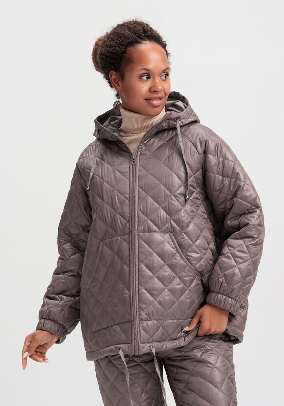 Куртка стёганая с капюшоном шир.  580, рис. 21