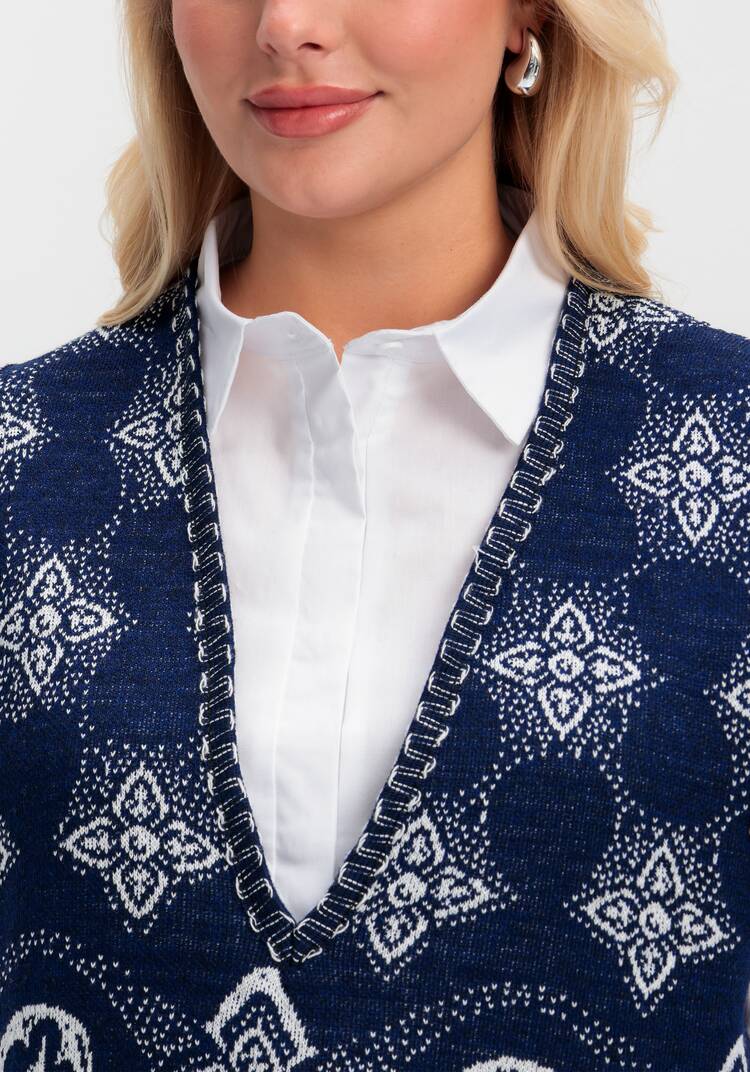 Жилет из шерсти Ласковое тепло шир.  750, рис. 33