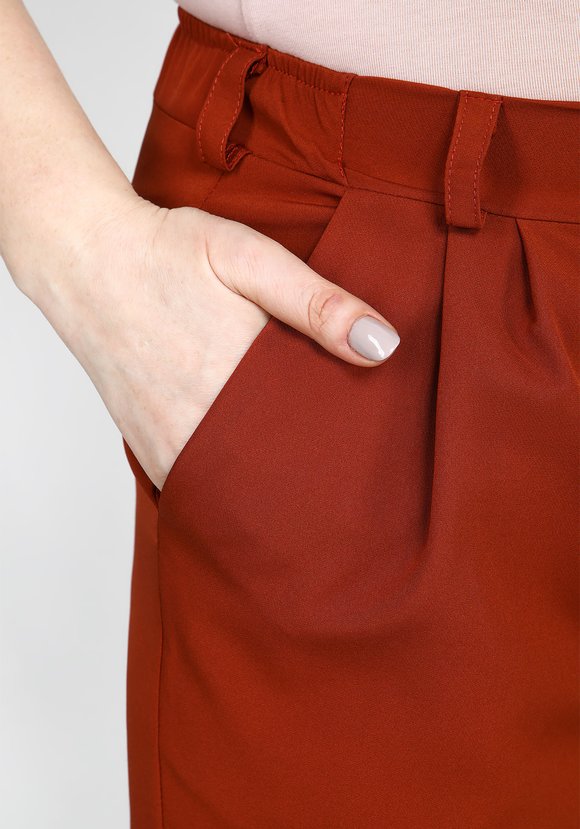 Брюки широкие на резинке с защипами шир.  580, рис. 4