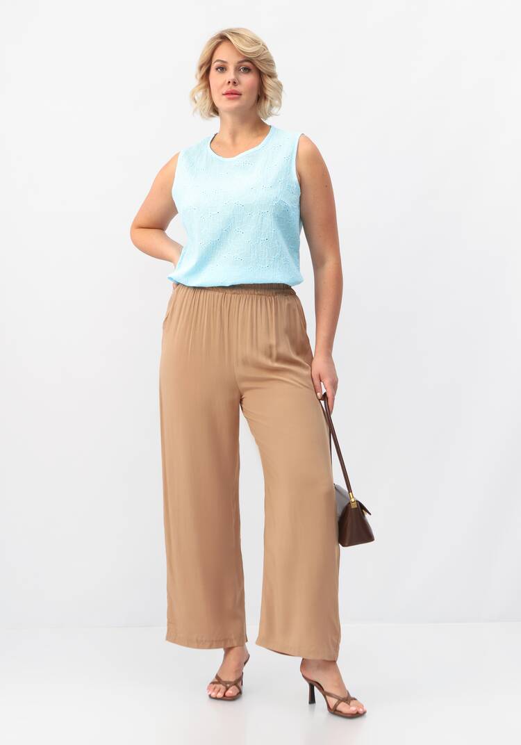 Брюки свободные на резинке по талии шир.  750, рис. 18