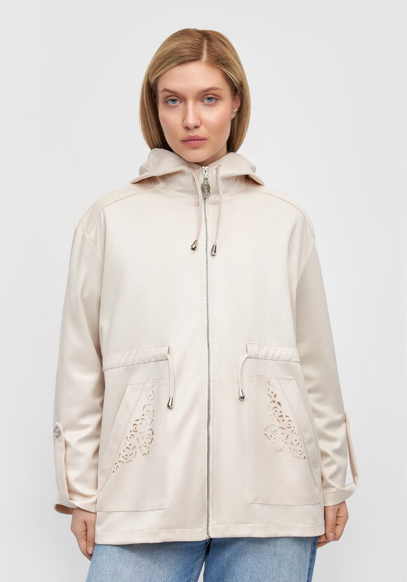 Ветровка с ажурным узором на карманах шир.  580, рис. 26