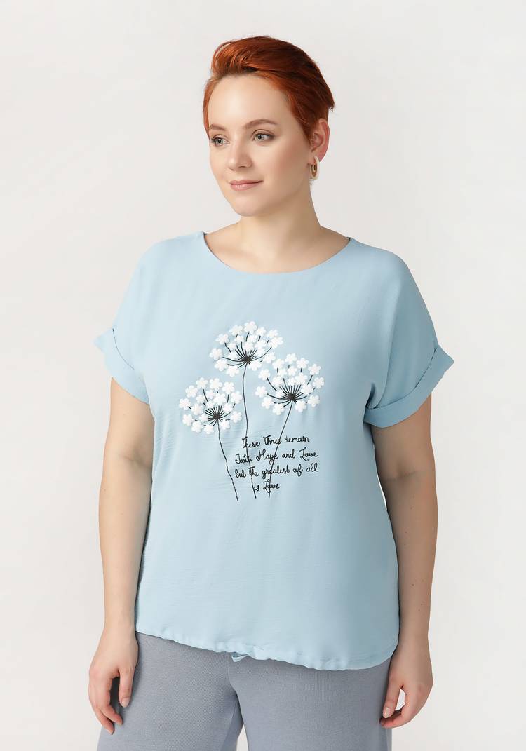 Блуза Полет мыслей шир.  750, рис. 6