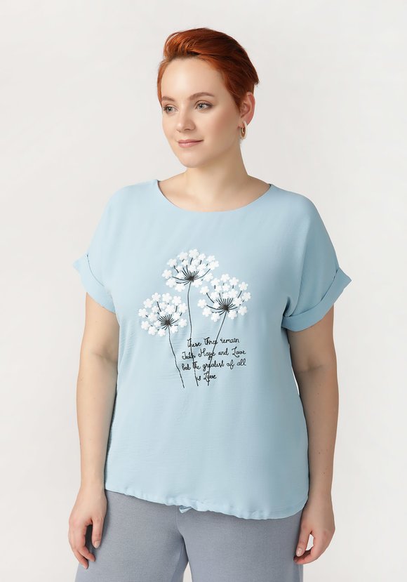 Блуза Полет мыслей шир.  580, рис. 6