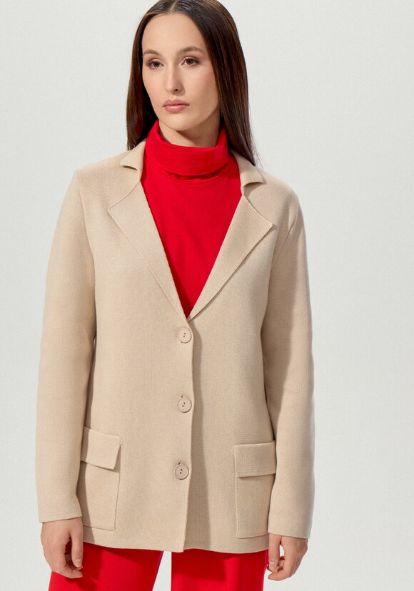 Жакет женский на пуговицах с карманами шир.  580, рис. 4