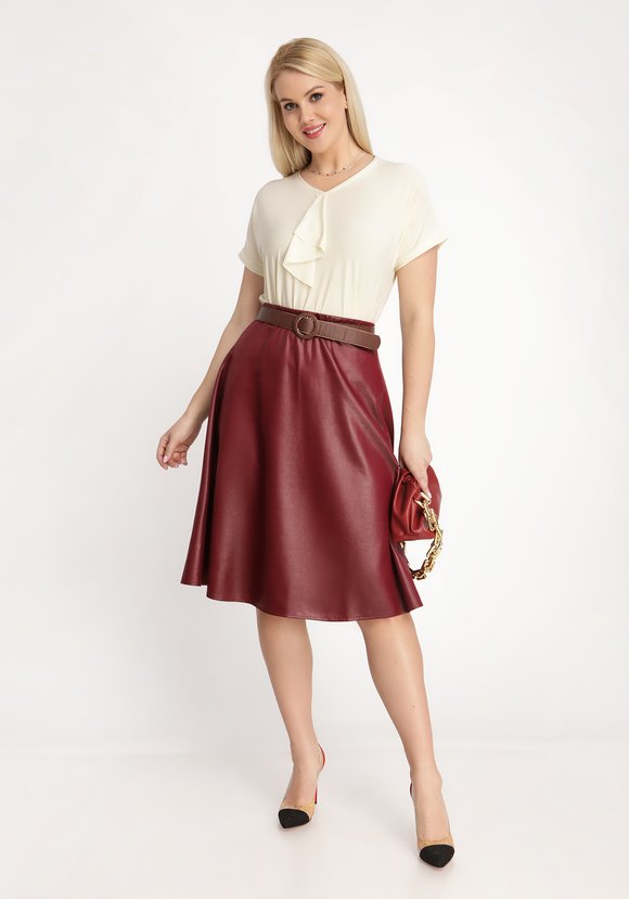 Блуза с воланом спереди шир.  580, рис. 3