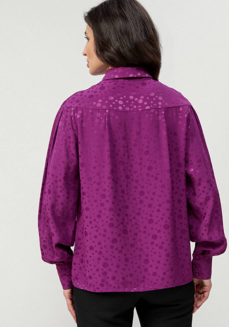 Блуза с шелковым рисунком в переплетении шир.  750, рис. 3