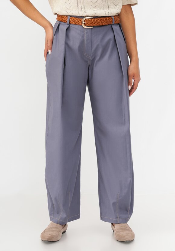 Брюки-бананы изо льна шир.  580, рис. 6