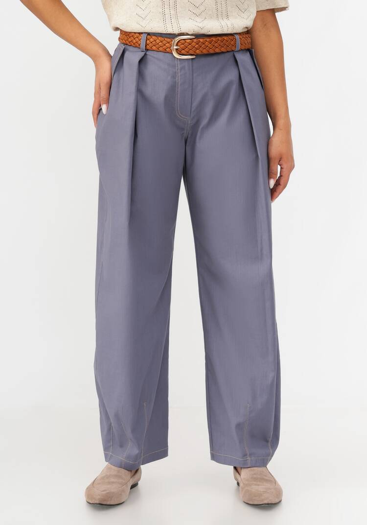 Брюки-бананы изо льна шир.  750, рис. 6