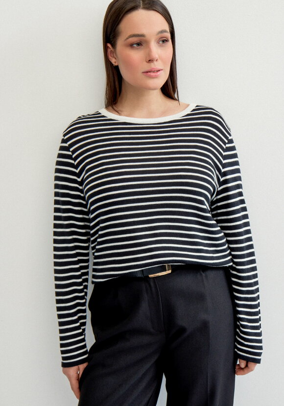 Лонгслив с рисунком в полоску шир.  580, рис. 2