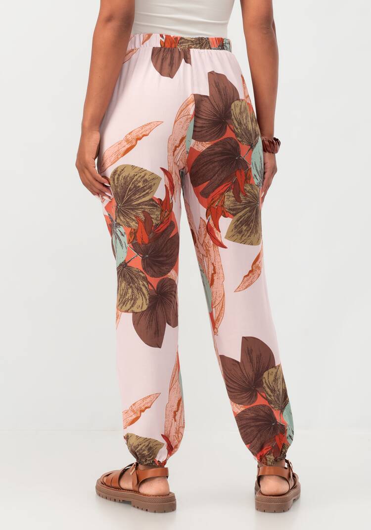 Брюки бананы с цветочным принтом шир.  750, рис. 11