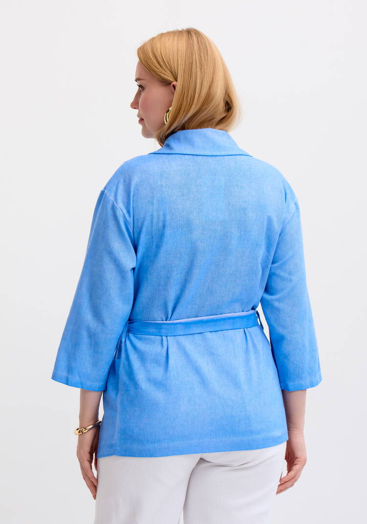 Жакет удлиненный прямого кроя шир.  750, рис. 9