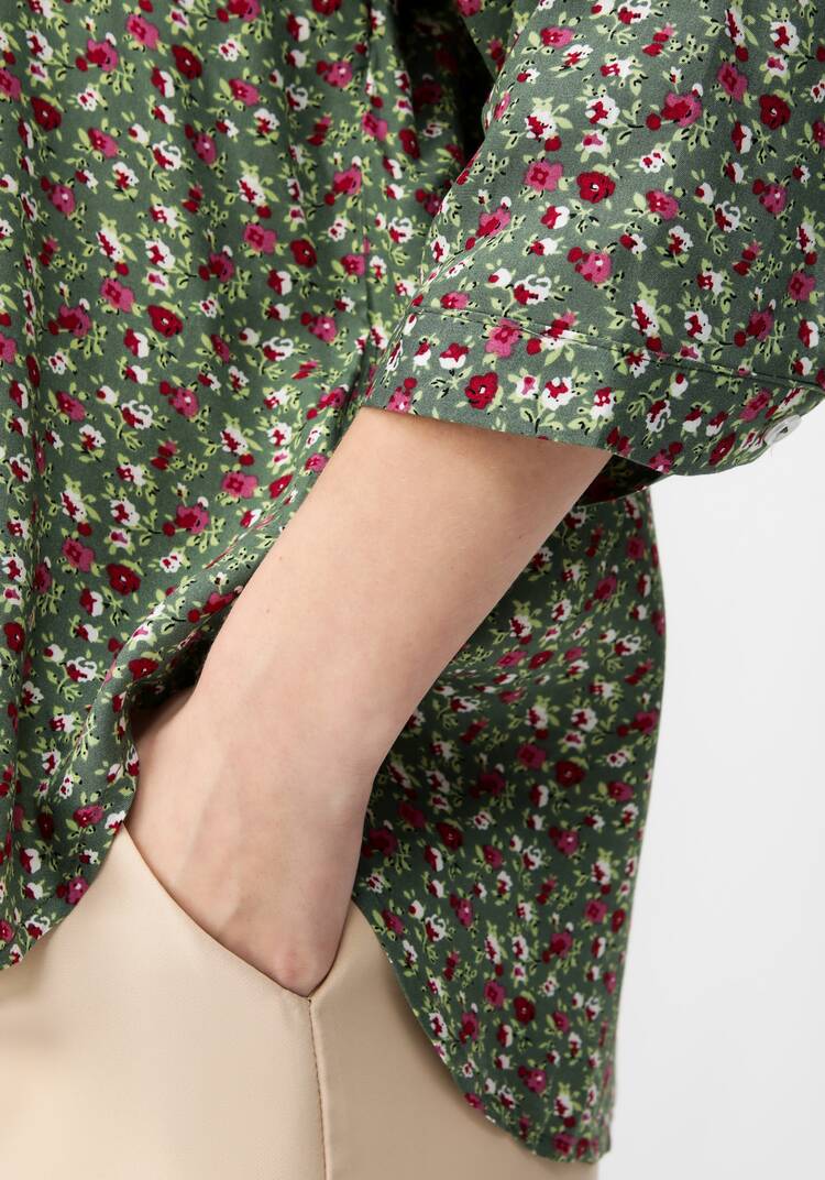 Рубашка с цветочным принтом Элен шир.  750, рис. 5