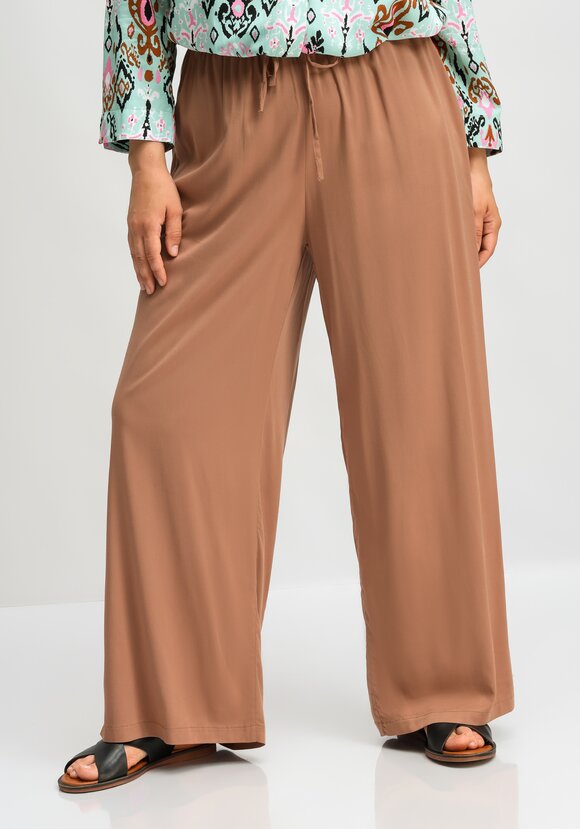 Брюки палаццо с резинкой на поясе шир.  580, рис. 31