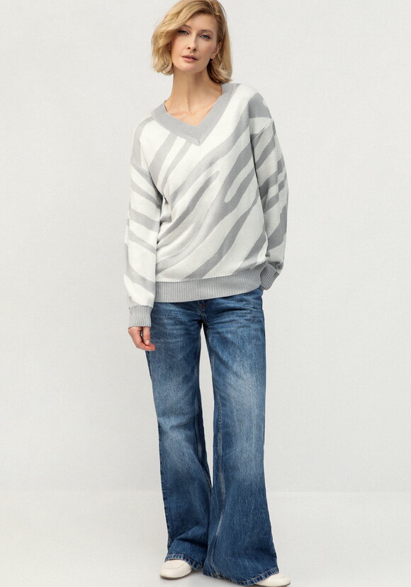 Джемпер с принтом зебра шир.  580, рис. 3