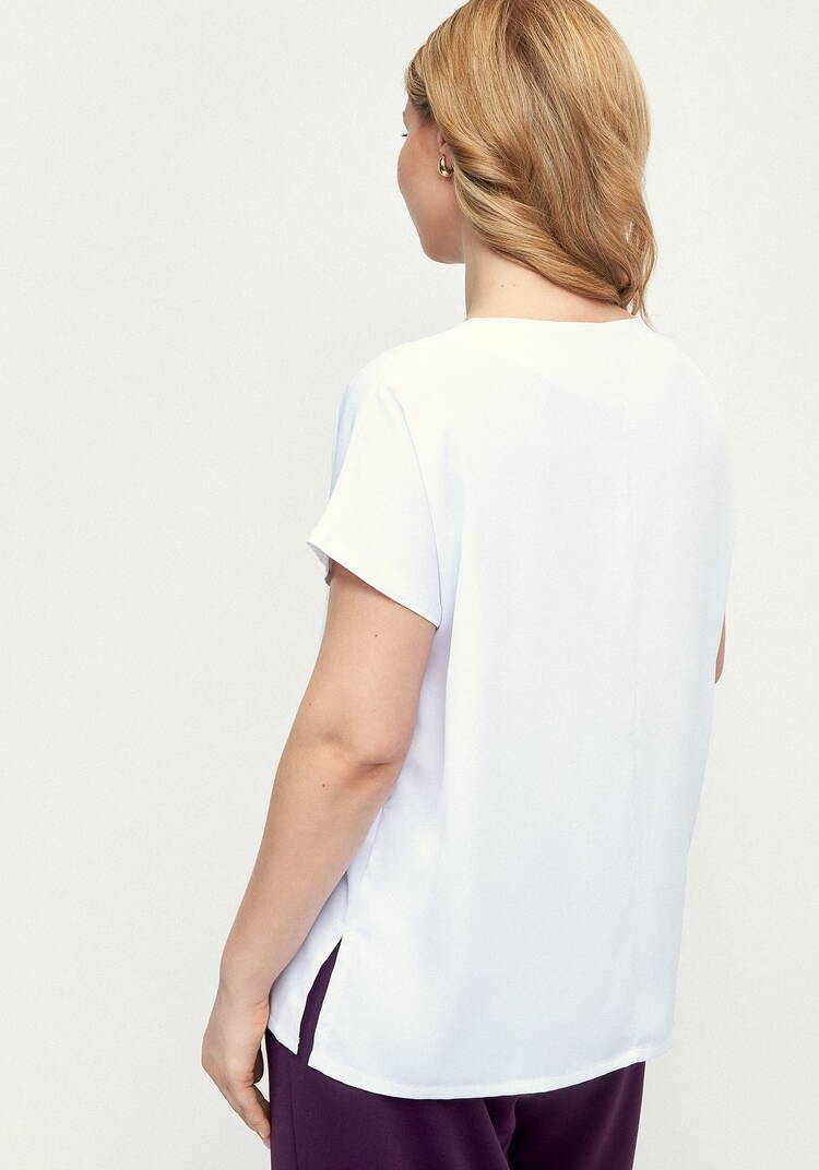 Блуза с принтом с напылением шир.  750, рис. 27