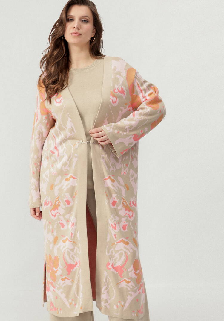 Кардиган с цветочным дизайном шир.  750, рис. 11