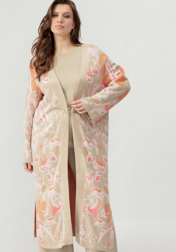 Кардиган с цветочным дизайном шир.  580, рис. 11