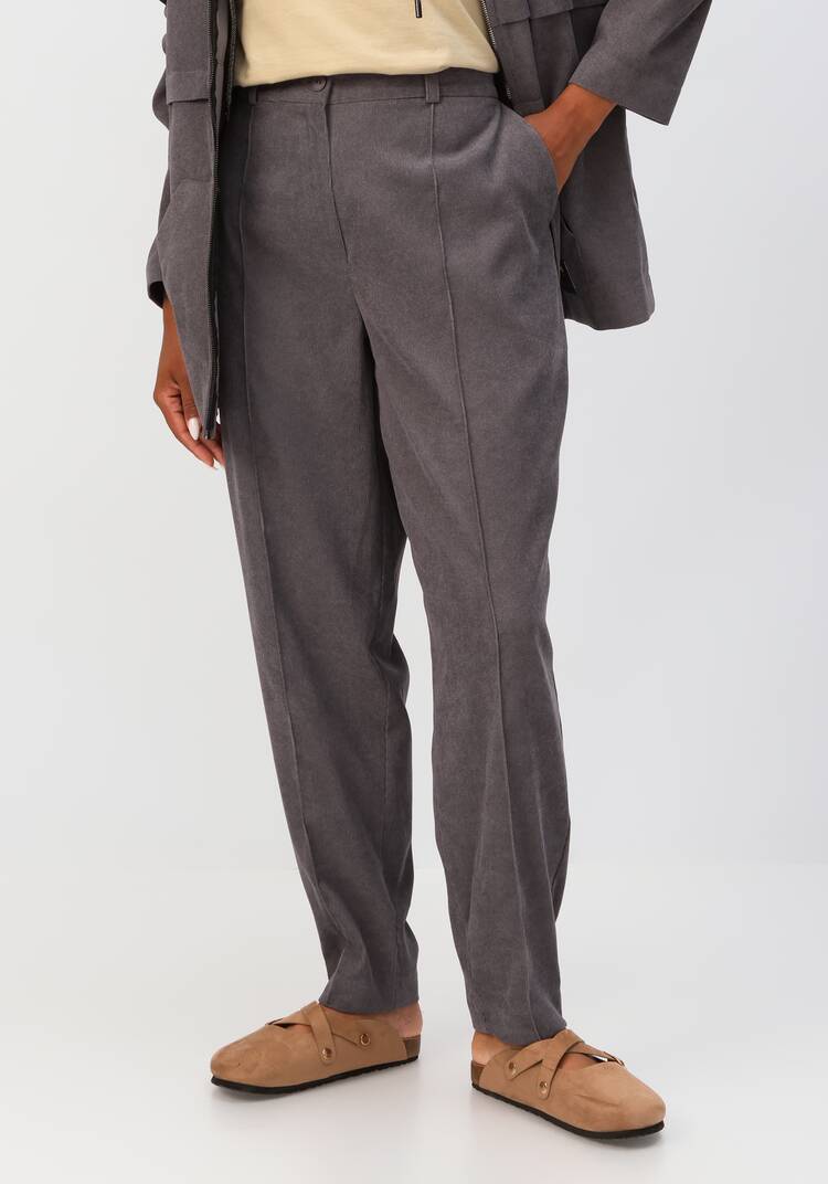 Брюки-бананы вельветовые с карманами шир.  750, рис. 40