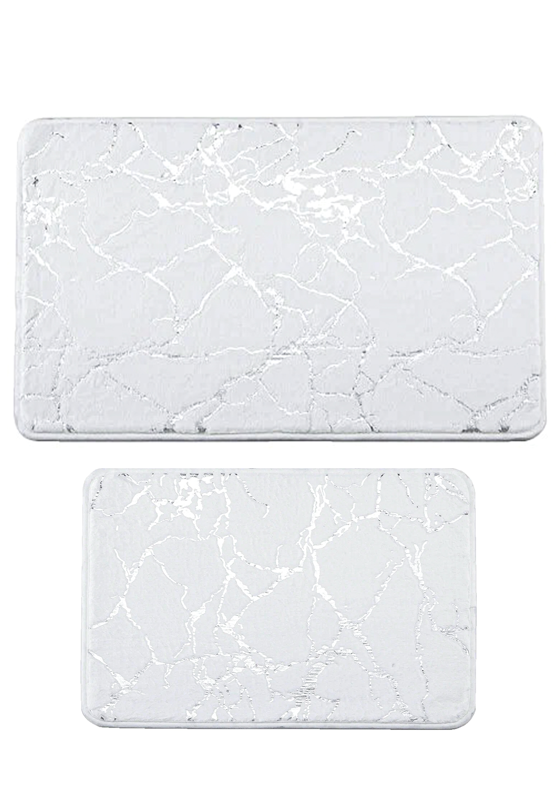 

Комплект ковриков для ванной "Блеск", 2 шт., Белый